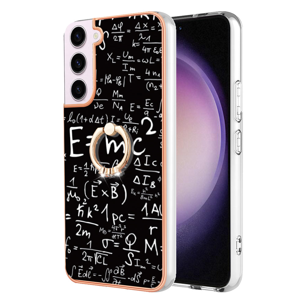 YB IMD Series-20 Style D for Samsung Galaxy S23 Kickstand IMD Pattern TPU Phone Case 2.0mm Electroplating Cover YB IMD Series-20 Style D for Samsung Galaxy S23 Kickstand IMD Pattern TPU Phone Case 2.0mm Electroplating Cover